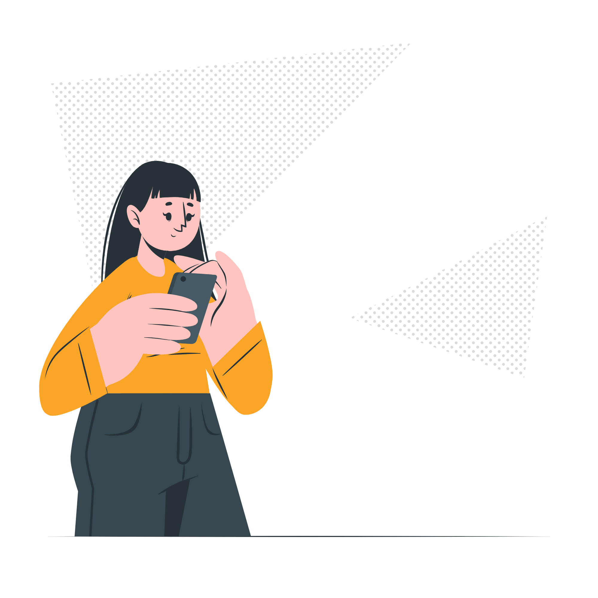 Looking at mobile -cuate
