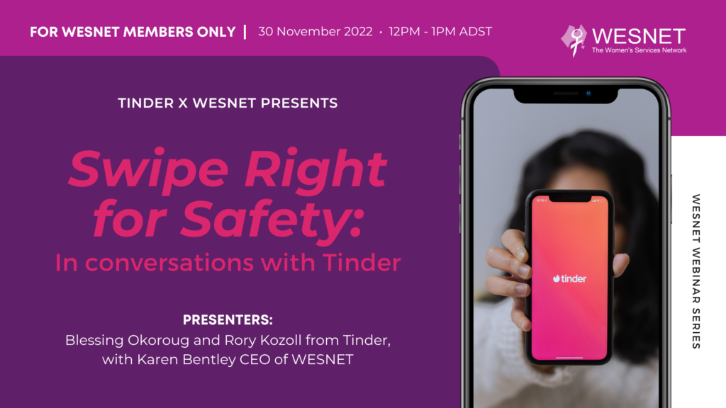 Swipe Right for Safety in conversations with Tinder Banner